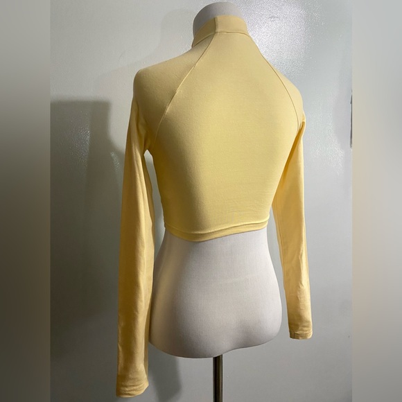 H&M Basic Yellow Crop Top - Picture 4 of 10